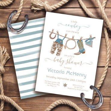 Cowboy Western Baby Boy Clothesline