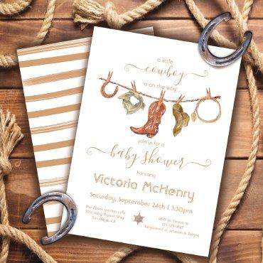 Cowboy Western Baby Boy Clothesline