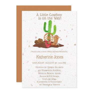 Cowboy Western Boy Baby Shower