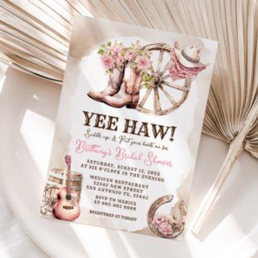 Cowgirl Boot Floral Western Bridal Shower