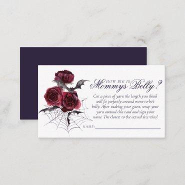 Creepy Beautiful | Gothic Floral Bats Mommys Belly Enclosure Card