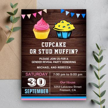Cupcake or Stud Muffin Gender Reveal Party