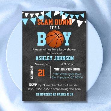 Custom Blue Boy Basketball