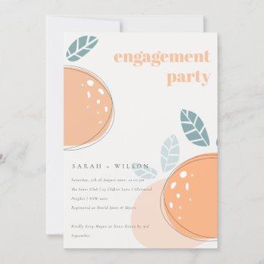 Cute Abstract Orange Fruity Bold Engagement