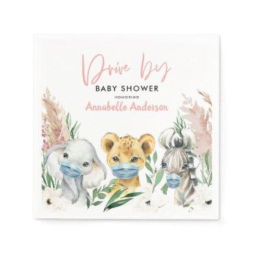 Cute animal covid mask drive by baby napkins