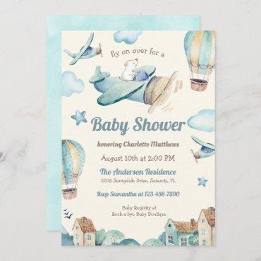 Cute Aviation Theme Baby Shower for Boy