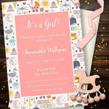 Cute Baby Girl Pink Pattern