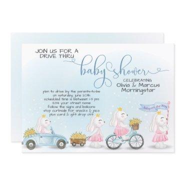 Cute Blue Bunny Parade Drive Thru