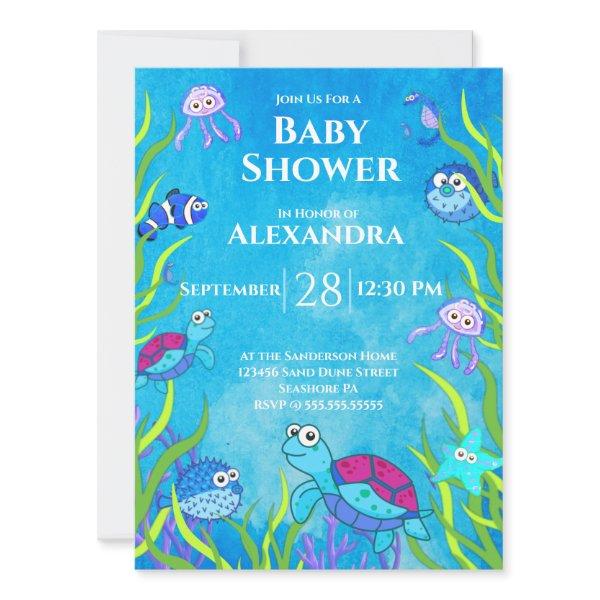 Cute Blue Under the Sea Boy