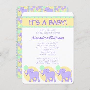 Cute Circus | Baby Shower Its A Baby Adorable Invitation
