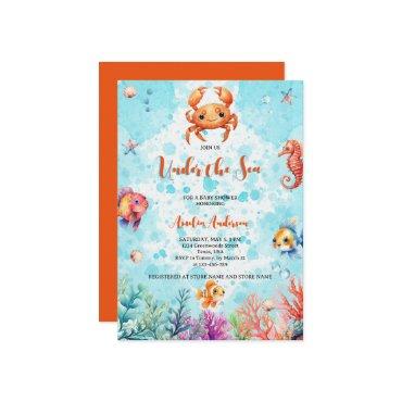 Cute Crab Under the Sea Creatures