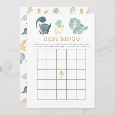 Cute Dinosaur Baby Shower Game Baby Bingo