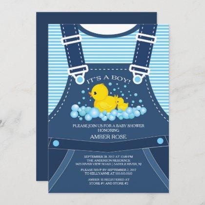 Cute Ducks Baby Shower Invitation