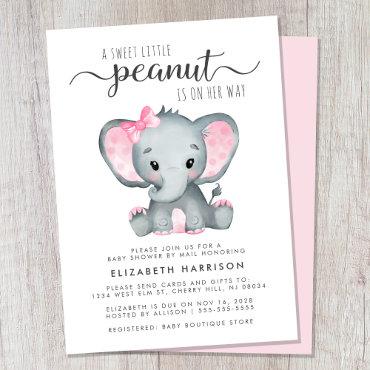 Cute Elephant Baby Girl Shower By Mail