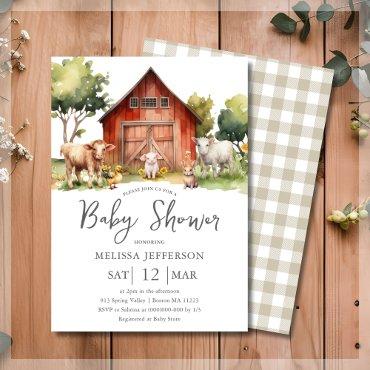 Cute Farm Animals Barnyard