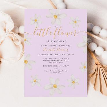 Cute gold flower daisy watercolor