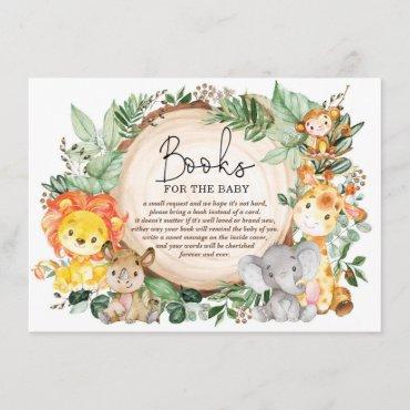 Cute Greenery Jungle Animals Books for Baby Enclosure Card