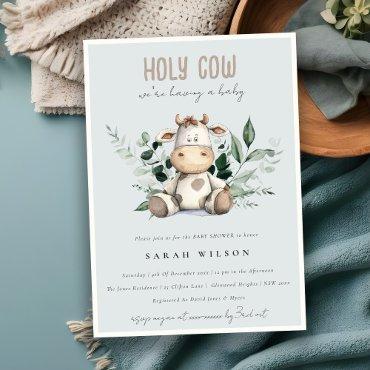 Cute Holy Cow Foliage Pastel Blue