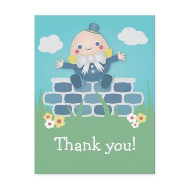 Cute Humpty Dumpty Baby Shower Thank You Postcard