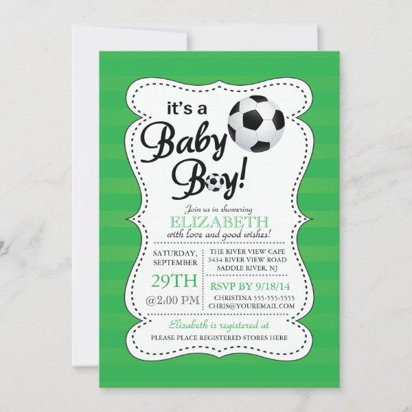 Cute It's a Baby Boy Soccer