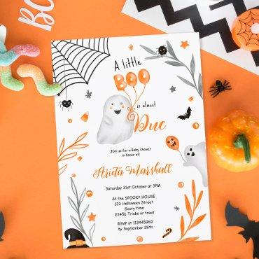 Cute little Boo Halloween orange