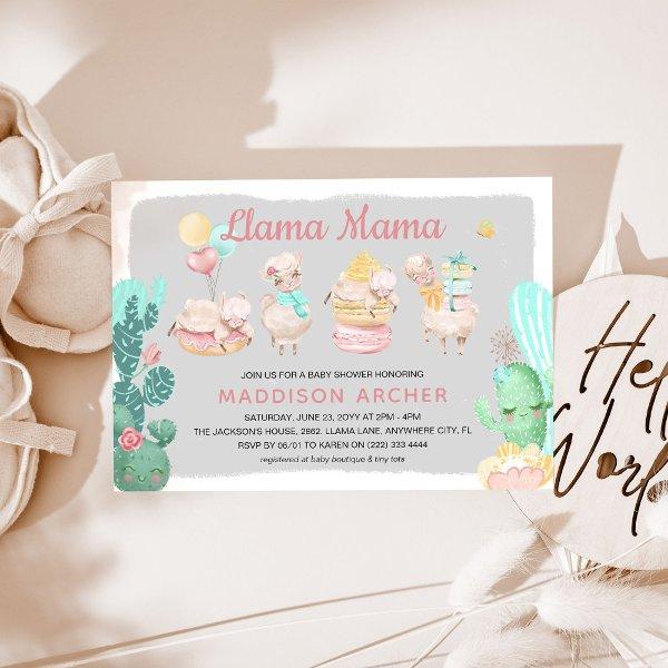 Cute Llama Mama Girl