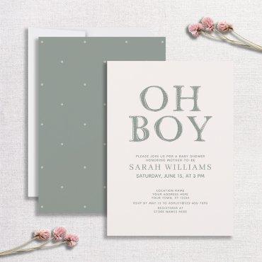 Cute Oh Boy Green Dots Minimal