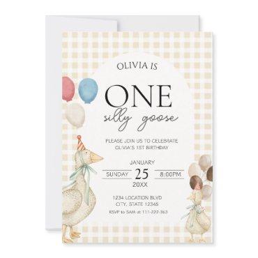 Cute One Silly Goose Birthday