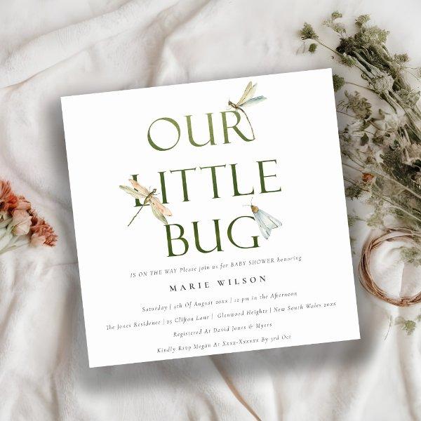 Cute Our Little Bug Green Dragonfly