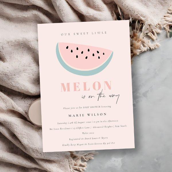 Cute Our Little Melon Pastel Pink