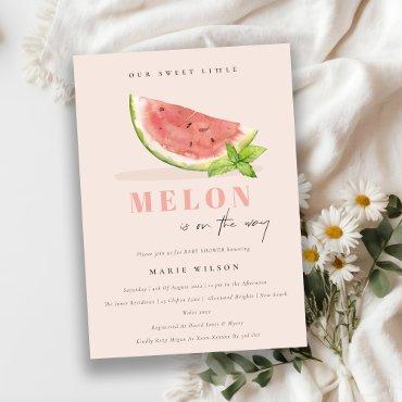 Cute Our Little Melon Watercolor Blush