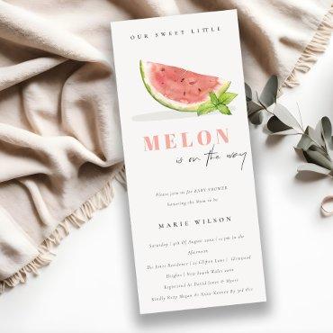 Cute Our Little Melon Watercolor Red