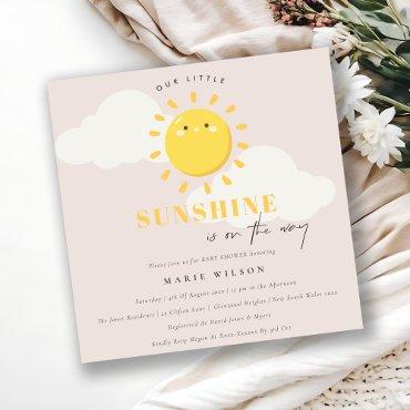 Cute Our Little Sunshine Blush Girl