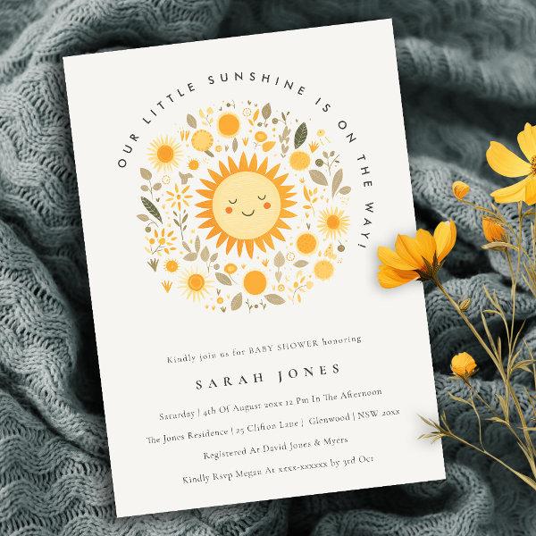 Cute Our Little Sunshine Boho Sun