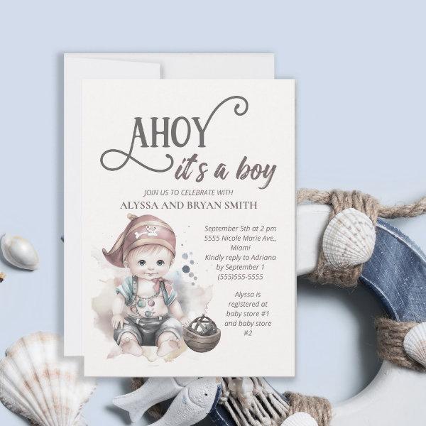 Cute Pirate Ahoy its a Boy