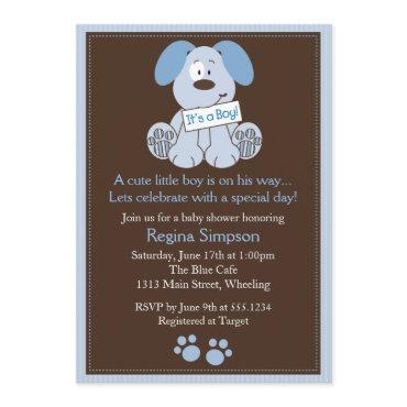 Cute Puppy Dog  Blue