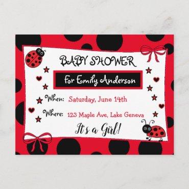 Cute Red Ladybug  Postcard