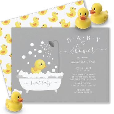 Cute Rubber Duck Shower Baby