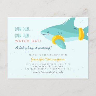 Cute Shark With Arm Bands Summer  Postcard