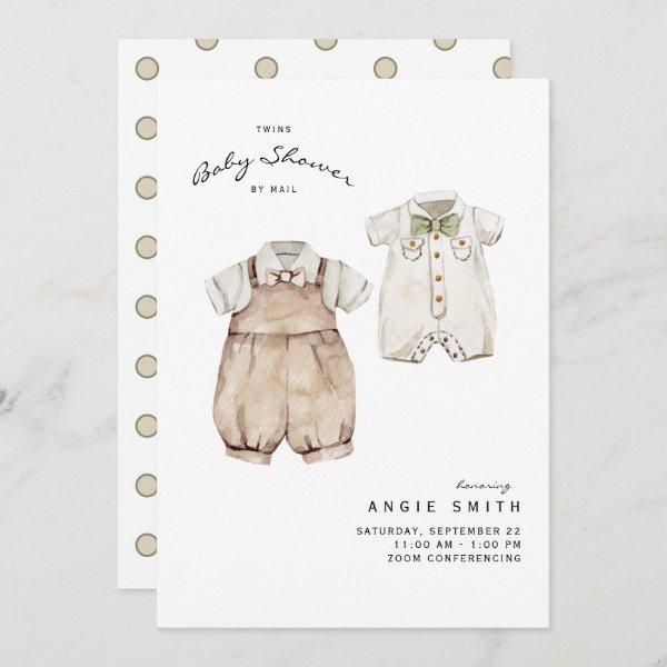 Cute Twin Boys Baby Shower by Mail