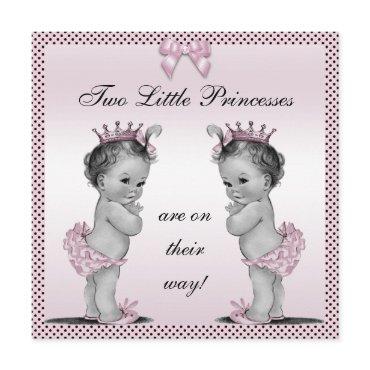 Cute Vintage Princess Twins