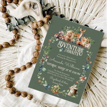 Cute Woodland Animal Adventure Neutral