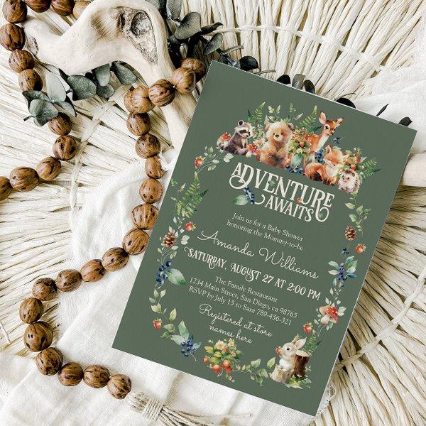 Cute Woodland Animal Adventure Neutral