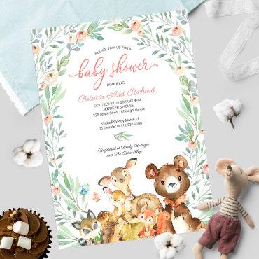 Cute Woodland Animals Greenery