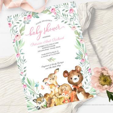 Cute Woodland Animals Greenery