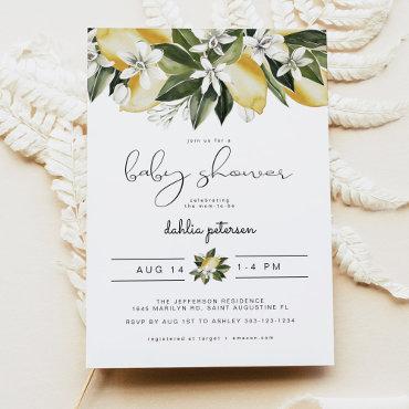 DAHLIA Cute Watercolor Lemon Citrus