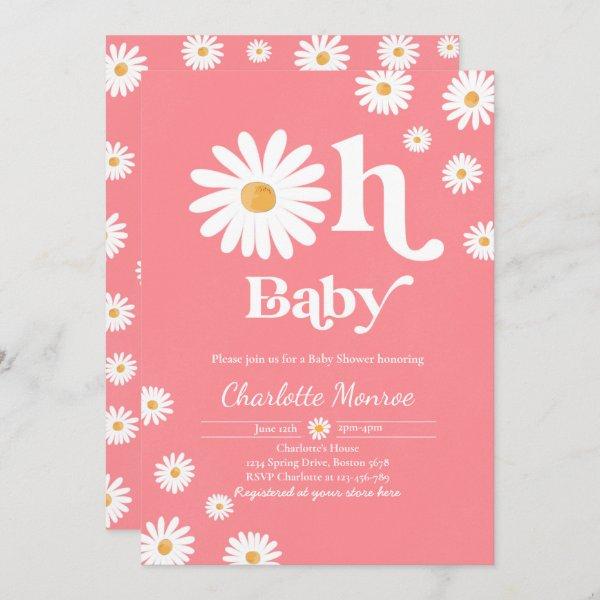 Daisy Baby Shower Bohemian Floral Chic