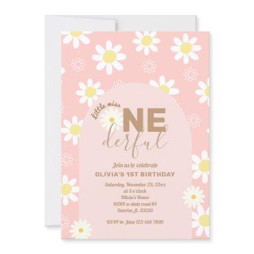 Daisy Pink Little Miss ONEderful Girl 1st Birthday