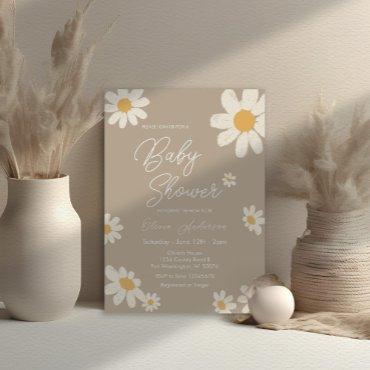 Daisy Retro Boho Baby Shower