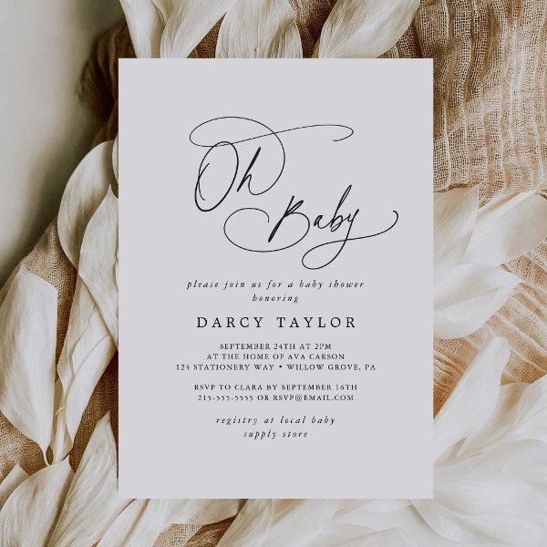 DARCY Boho Modern Black White Oh Baby